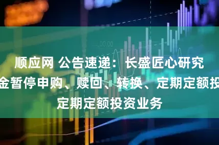 顺应网 公告速递：长盛匠心研究混合基金暂停申购、赎回、转换、定期定额投资业务